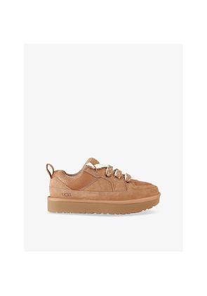Womens UGG Lo Lowmel Suede Low-Top Trainers