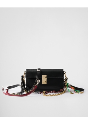 Prada Soft Sound small leather shoulder bag with charms