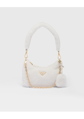 Prada Re-Edition mini shearling bag