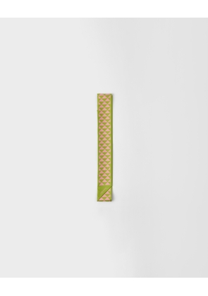 Printed silk twill skinny scarf