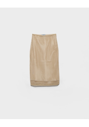 Cotton mesh skirt