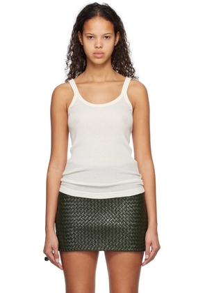 Bottega Veneta Off-White Slim-Fit Tank Top