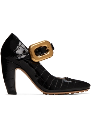 Bottega Veneta Black Mostra Mary-Jane Heels