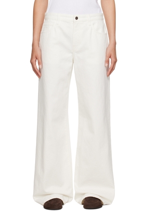 The Row White Eglitta Jeans