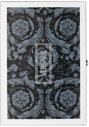 Versace Black & Blue Barocco Backgammon Set