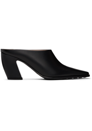 Bottega Veneta Black Tex Mule Heels