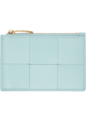 Bottega Veneta Blue Cassette Key Pouch Card Holder