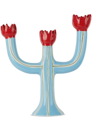Laetitia Rouget Blue Tulip Candle Holder