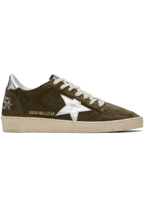 Golden Goose Khaki Ball Star Sneakers