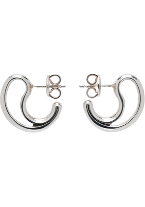 Bottega Veneta Silver Frills Small Earrings