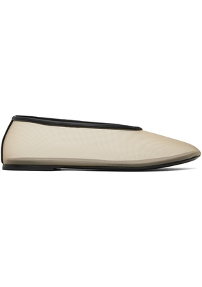 KHAITE Beige 'The Marcy' Ballerina Flats