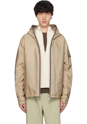 Moncler Beige Evettes Hooded Short Down Jacket