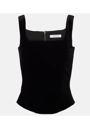 Max Mara Cotton velvet corset