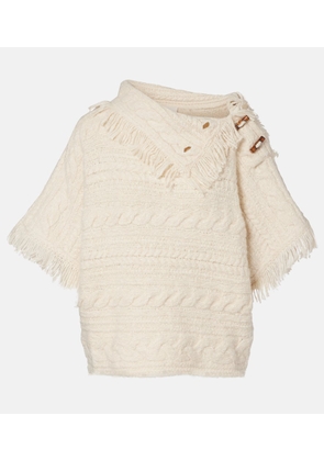 Marant Etoile Blanche cable-knit cotton-blend sweater