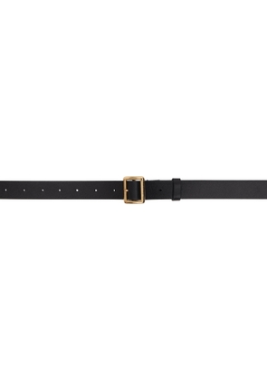 AURALEE Black Square Buckle Belt