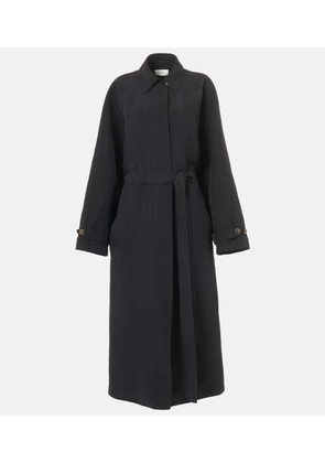 The Row Ryo silk wrap coat