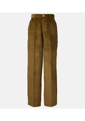 Ami Paris Cotton corduroy wide-leg pants