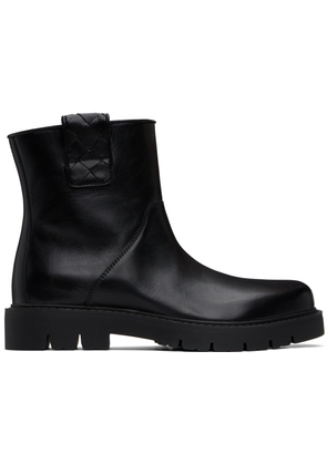 Bottega Veneta Black Haddock Ankle Boots