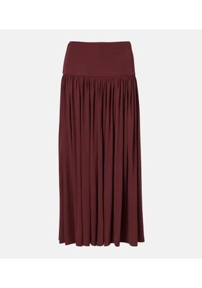 Aya Muse Gathered jersey maxi skirt