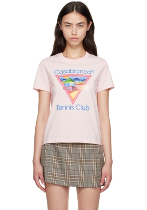 Casablanca Pink Tennis Club T-shirt
