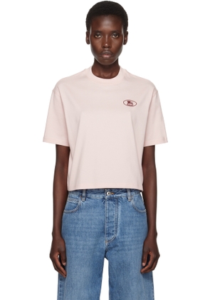 Burberry Pink Cropped Cotton T-shirt