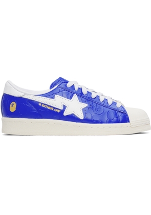 BAPE Blue & White adidas Originals Edition SSTR Sneakers