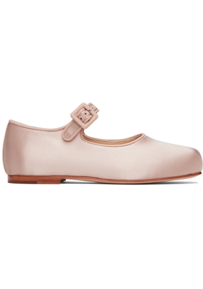 Sandy Liang Pink Mary Jane Pointe Ballerina Flats