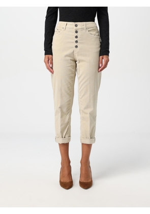 Pants DONDUP Woman color Cream
