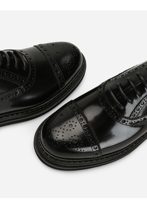 Dolce & Gabbana Allacciata - Woman Flat Shoes Black Leather 37