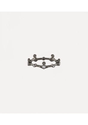 Vivienne Westwood Felicia Ring Stainless Steel Silver-whitecz XS Unisex