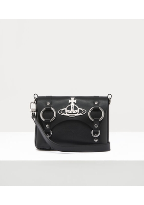 Vivienne Westwood Kim Crossbody Bag Smooth Leather Black