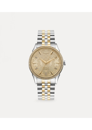Vivienne Westwood Wallace Watch Gold / Silver Swarovski Crystals / Stainless Steel Women