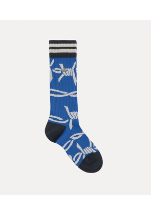 Vivienne Westwood Stocking Blue Cotton Women
