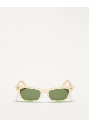 Valentino Cat-Eye Acetate Frame Woman PEARL GREY/GREEN 51