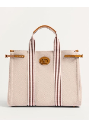 Valentino Garavani Valentino Garavani Antibes Canvas Bag Man NATURAL/TOBACCO UNI