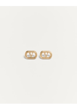 Valentino Garavani Valentino Garavani Ovalette Metal Earrings Man GOLD UNI