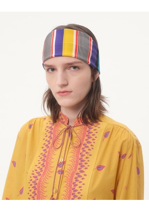 Valentino Garavani Escape Headband In Cotton And Silk Woman MULTICOLOUR UNI