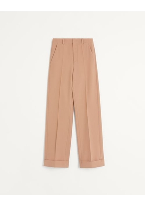 Valentino Wool Trousers Man CAMEL 44