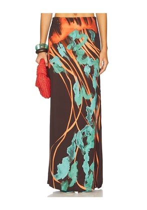 Eugenia Fernandez Kibutai Skirt in Brown. Size S. Also in L, M, XL, XS.