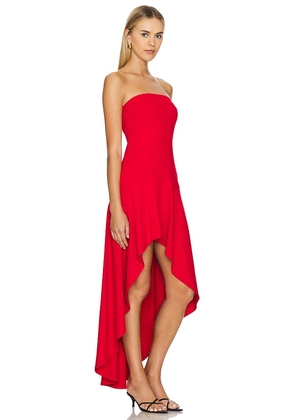 Susana Monaco High Low Flared Tube Dress in Red. Size S. Also in M.