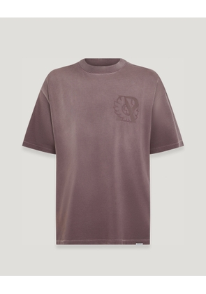 Belstaff X Represent Outline Phoenix T-shirt Men's Cotton Jersey Plum Size L