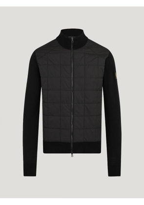 Belstaff Kelbrook Zip Cardigan Men's Merino Wool Black Size S