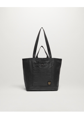 Belstaff Tote Bag Men's Waxed Cotton Black One Size