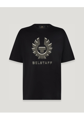 Belstaff Liquify Graphic T-shirt Men's Cotton Jersey BLACK Size L