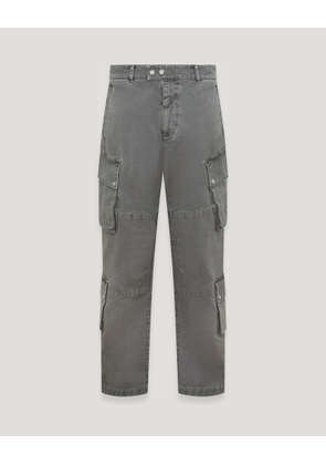 Belstaff X Represent Enduro Cargo Men's Garment Dye Cotton Shadow Size XL