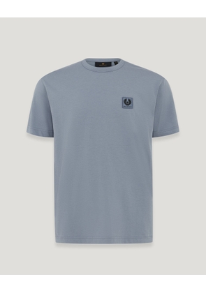 Belstaff T-shirt Men's Cotton Jersey Blue Flint Size S