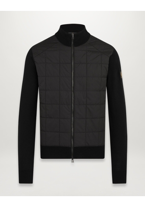 Belstaff Kelbrook Zip Cardigan Men's Merino Wool Black Size L