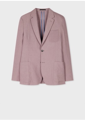 Paul Smith Dusty Mauve Linen Unlined Blazer Purple