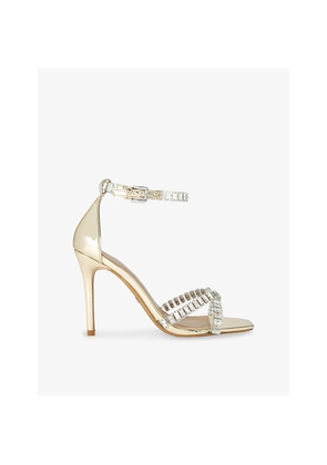 Womens KG Kurt Geiger Affect Crystal-Embellished Heeled Sandals