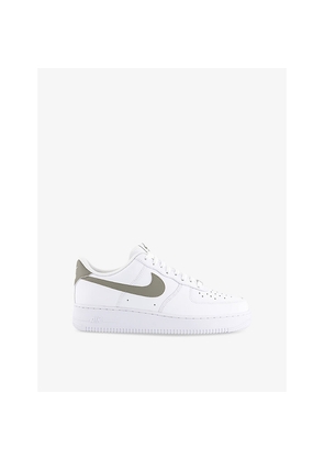 Mens Nike Air Force 1 07 Leather Low-Top Trainers